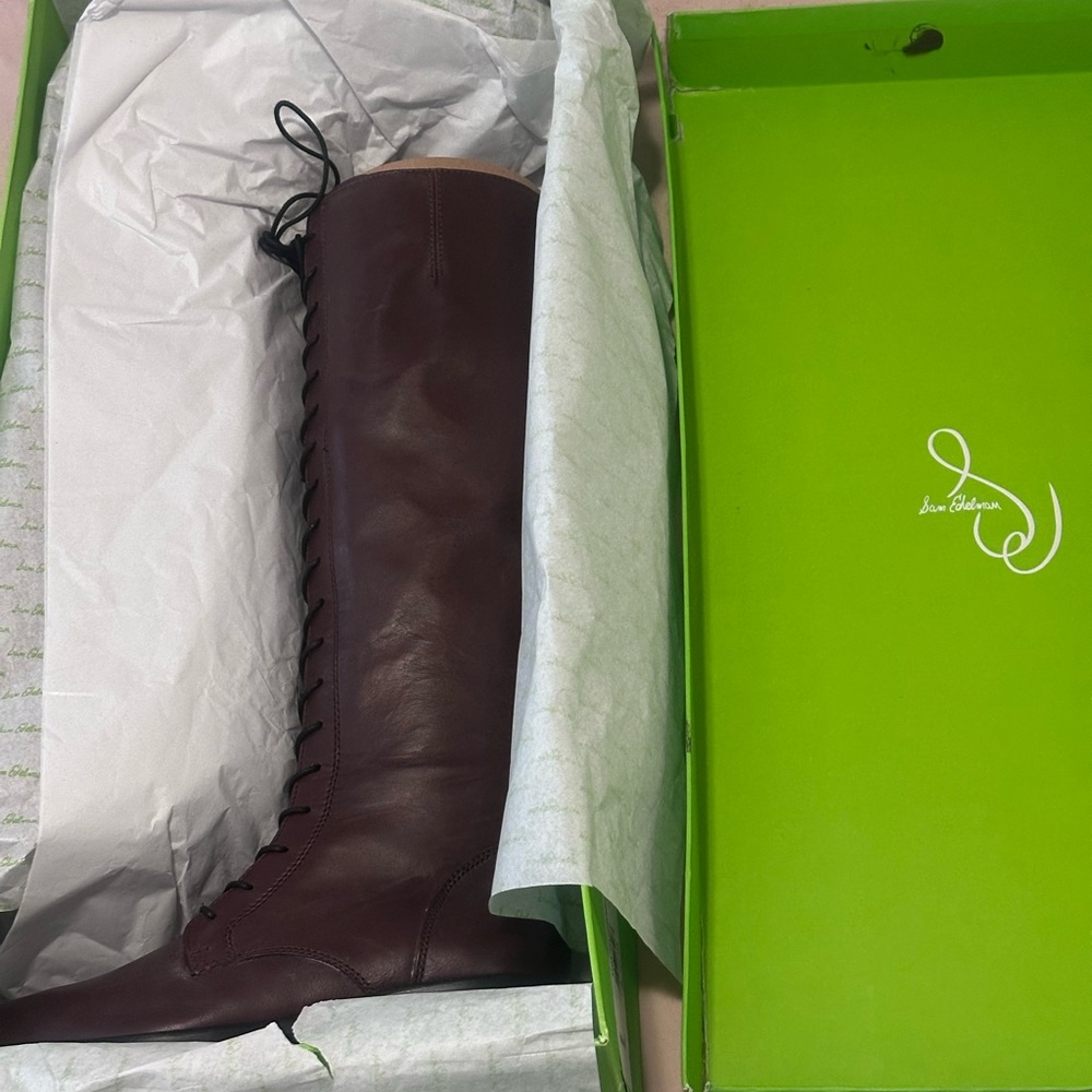 Sam Edelman Brown Lace Up Boots